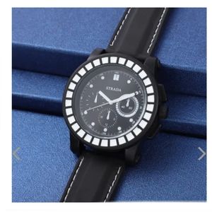 STRADA black & white Multifunction Watch
